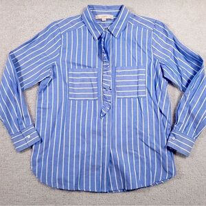 LOFT Blue Striped Women’s Button-up
Blouse.